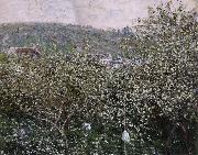 Claude Monet Vetheuil,Les Pruniers en Fleurs France oil painting artist